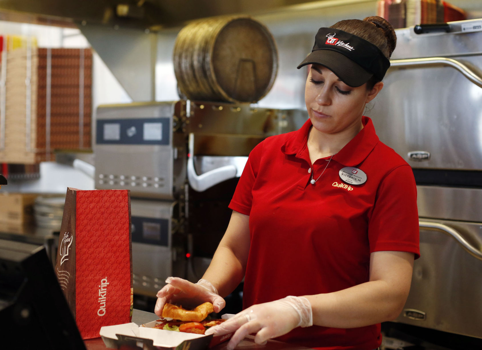 QT toasted croissant sandwiches